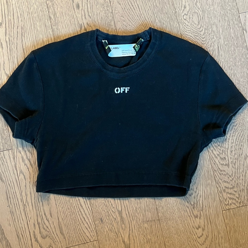 Off white crop top